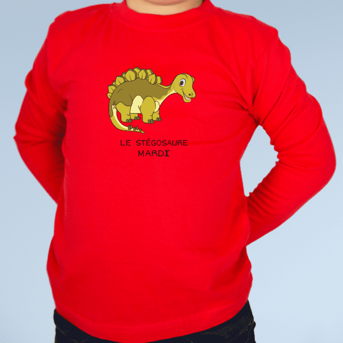 La semaine des dinosaures - lot de 7 t-shirts